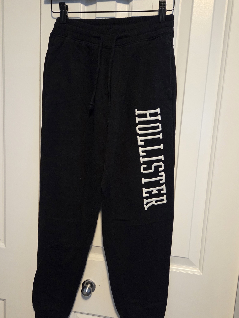 Hollister Womens Black Logo Sweatpants